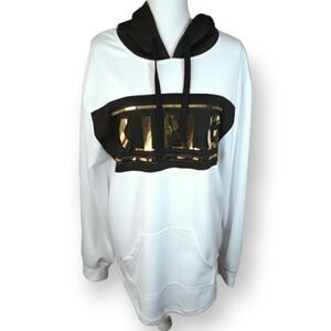LION DYNASTY WHITE & BLACK KING HOODIE SZ.M NWT